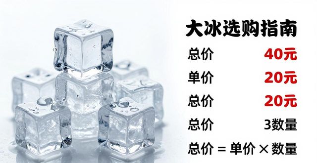 大冰块价格到底怎么算？蔡甸冰块选购指南