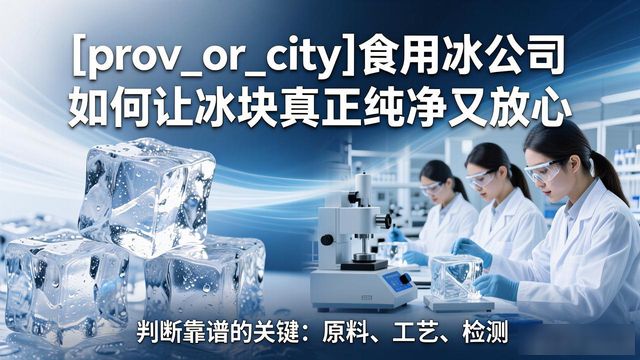 蔡甸食用冰公司如何让冰块真正纯净又放心